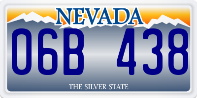 NV license plate 06B438