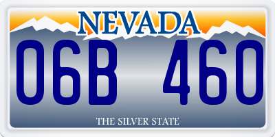 NV license plate 06B460