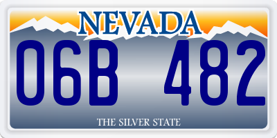 NV license plate 06B482