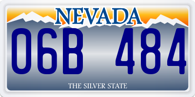 NV license plate 06B484