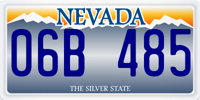 NV license plate 06B485