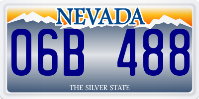 NV license plate 06B488