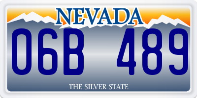 NV license plate 06B489
