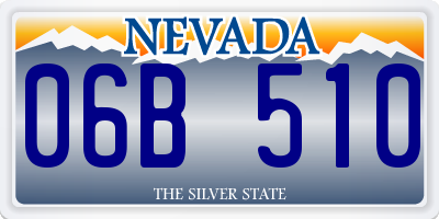 NV license plate 06B510