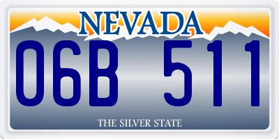 NV license plate 06B511