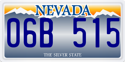 NV license plate 06B515