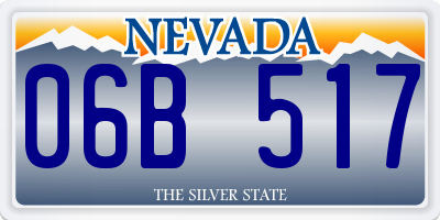 NV license plate 06B517