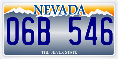 NV license plate 06B546