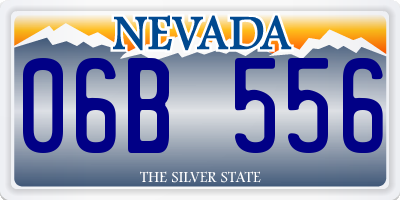 NV license plate 06B556