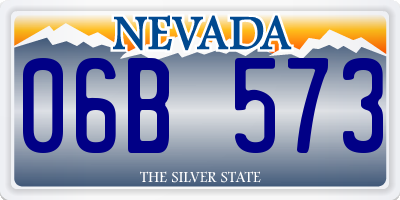NV license plate 06B573