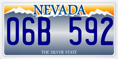 NV license plate 06B592