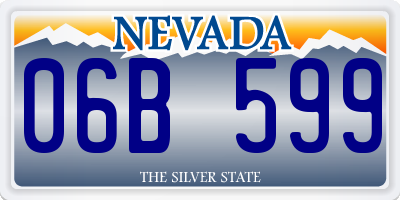 NV license plate 06B599
