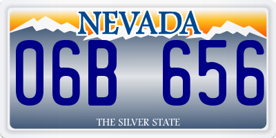 NV license plate 06B656