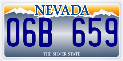 NV license plate 06B659