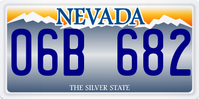 NV license plate 06B682