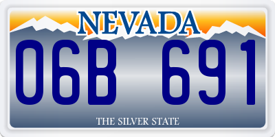 NV license plate 06B691