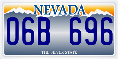 NV license plate 06B696