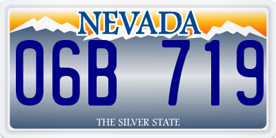 NV license plate 06B719