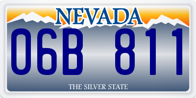 NV license plate 06B811