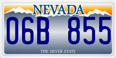 NV license plate 06B855