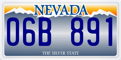 NV license plate 06B891