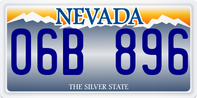 NV license plate 06B896