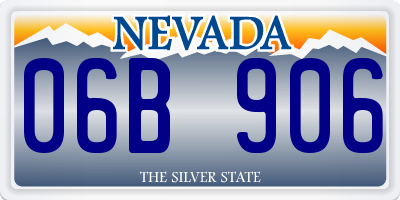 NV license plate 06B906