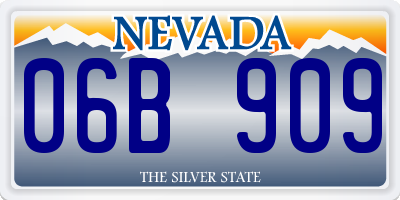 NV license plate 06B909