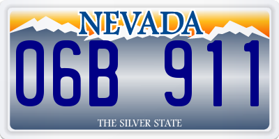 NV license plate 06B911