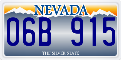 NV license plate 06B915