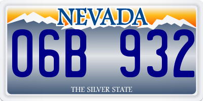 NV license plate 06B932