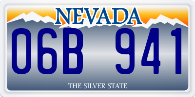 NV license plate 06B941