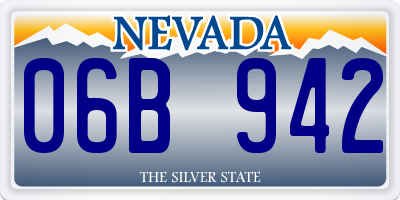 NV license plate 06B942