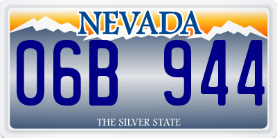 NV license plate 06B944