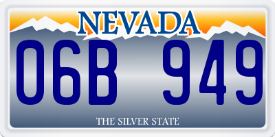 NV license plate 06B949