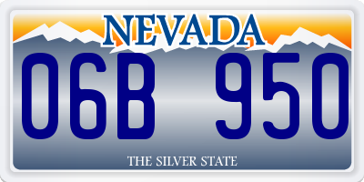 NV license plate 06B950