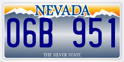 NV license plate 06B951