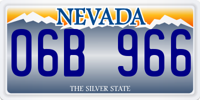 NV license plate 06B966