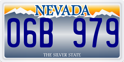 NV license plate 06B979