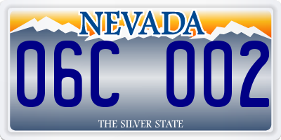 NV license plate 06C002