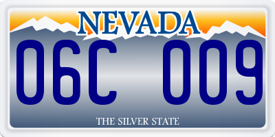 NV license plate 06C009