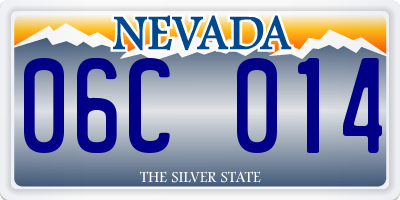 NV license plate 06C014