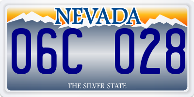 NV license plate 06C028