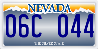 NV license plate 06C044