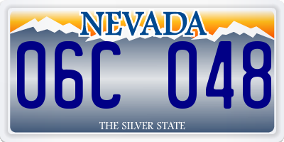 NV license plate 06C048
