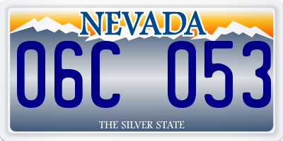 NV license plate 06C053
