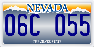 NV license plate 06C055