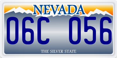 NV license plate 06C056