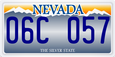 NV license plate 06C057