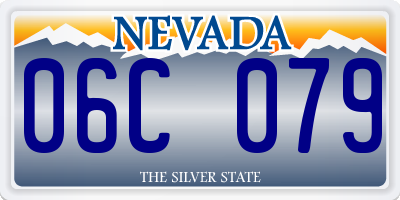 NV license plate 06C079